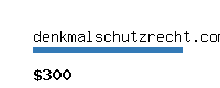 denkmalschutzrecht.com Website value calculator