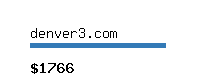 denver3.com Website value calculator