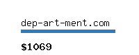 dep-art-ment.com Website value calculator