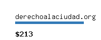 derechoalaciudad.org Website value calculator