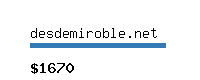 desdemiroble.net Website value calculator
