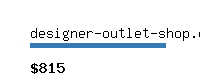 designer-outlet-shop.com Website value calculator