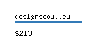designscout.eu Website value calculator