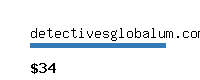 detectivesglobalum.com Website value calculator