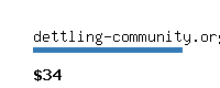 dettling-community.org Website value calculator