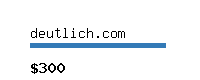 deutlich.com Website value calculator