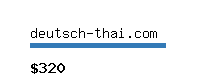 deutsch-thai.com Website value calculator