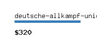 deutsche-allkampf-union.com Website value calculator