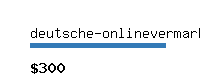 deutsche-onlinevermarkter.com Website value calculator