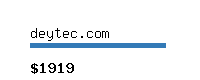 deytec.com Website value calculator