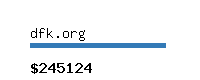 dfk.org Website value calculator