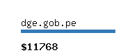 dge.gob.pe Website value calculator