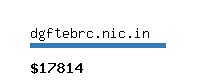 dgftebrc.nic.in Website value calculator