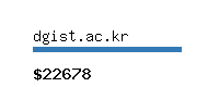 dgist.ac.kr Website value calculator