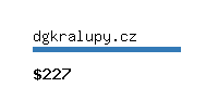 dgkralupy.cz Website value calculator