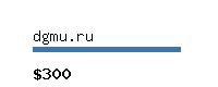 dgmu.ru Website value calculator