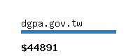 dgpa.gov.tw Website value calculator