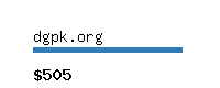 dgpk.org Website value calculator