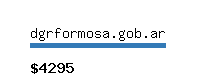 dgrformosa.gob.ar Website value calculator