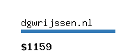 dgwrijssen.nl Website value calculator