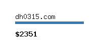 dh0315.com Website value calculator