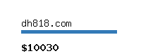 dh818.com Website value calculator