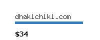 dhakichiki.com Website value calculator