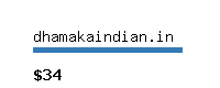 dhamakaindian.in Website value calculator