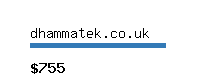 dhammatek.co.uk Website value calculator