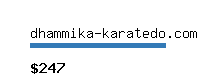 dhammika-karatedo.com Website value calculator