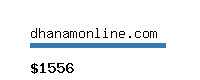 dhanamonline.com Website value calculator