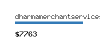 dharmamerchantservices.com Website value calculator