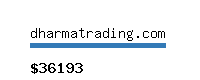 dharmatrading.com Website value calculator