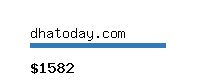 dhatoday.com Website value calculator