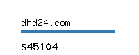 dhd24.com Website value calculator