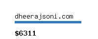 dheerajsoni.com Website value calculator