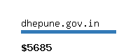 dhepune.gov.in Website value calculator