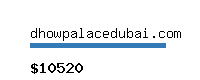 dhowpalacedubai.com Website value calculator