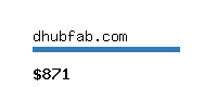 dhubfab.com Website value calculator