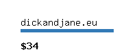dickandjane.eu Website value calculator