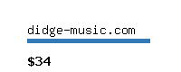 didge-music.com Website value calculator