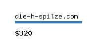 die-h-spitze.com Website value calculator