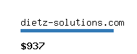 dietz-solutions.com Website value calculator