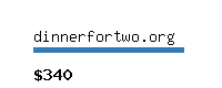 dinnerfortwo.org Website value calculator