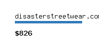 disasterstreetwear.com Website value calculator