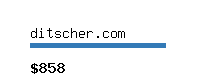 ditscher.com Website value calculator