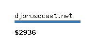 djbroadcast.net Website value calculator