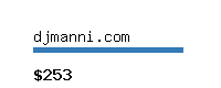 djmanni.com Website value calculator