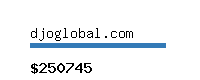 djoglobal.com Website value calculator