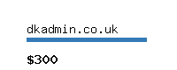 dkadmin.co.uk Website value calculator